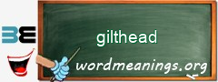 WordMeaning blackboard for gilthead